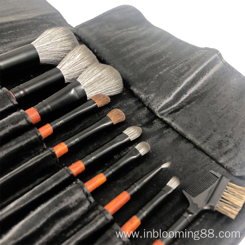 Professional Horse Hair Makeup Brush Set Private Label